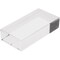 Plymor Clear Polished Acrylic Rectangular Display Block, 1" H x 2" W x 4" D